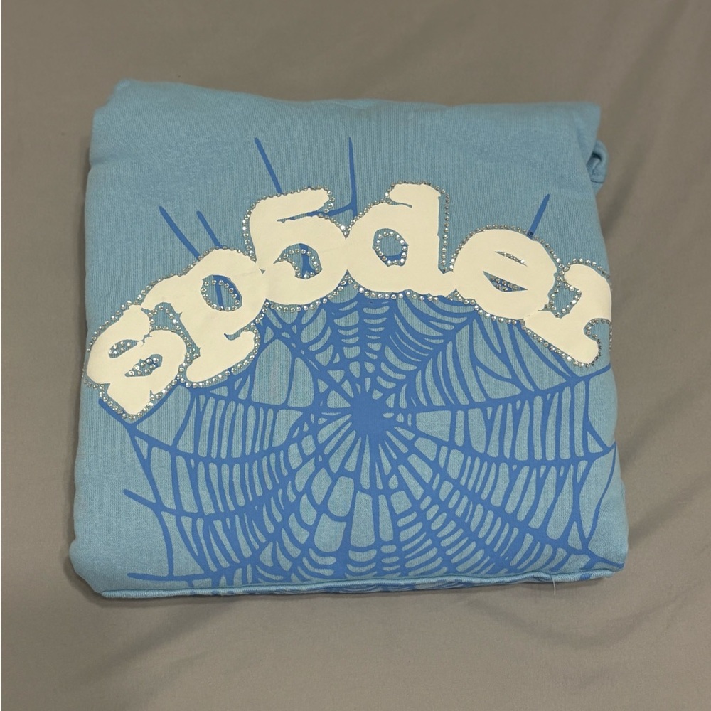 Sp5der web hoodie (sky blue)